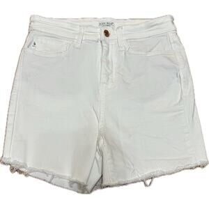 Judy Blue White Cutoff Denim Shorts Size 5/27